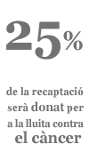 La quarta part de la recaptació destinada a la lluita contra el càncer