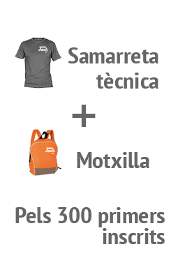 Samarreta i motxilla pels 200 primers inscrits