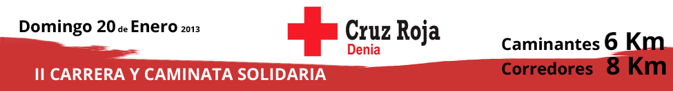 Carrera Solidariaa por Cruz Roja Denia