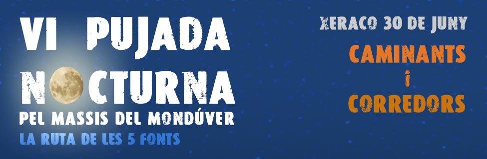 Pujada nocturna al Monduver